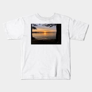 Sunset on a warm day Kids T-Shirt